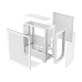 Корпус без блока питания/ Case PCCooler C3D510 WH, Midi-Tower, TG, Mesh, no fans, 2xUSB-A 3.0, E-ATX, ATX, mATX, mITX White