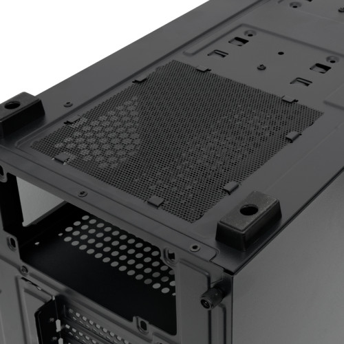 Корпус без блока питания/ Case HSPD M730, Mesh Mid Tower, Black, TG, 0.4 SPCC, no fans, E-ATX, ATX, mATX, mITX, 155/280/175-200mm, 2x2.5