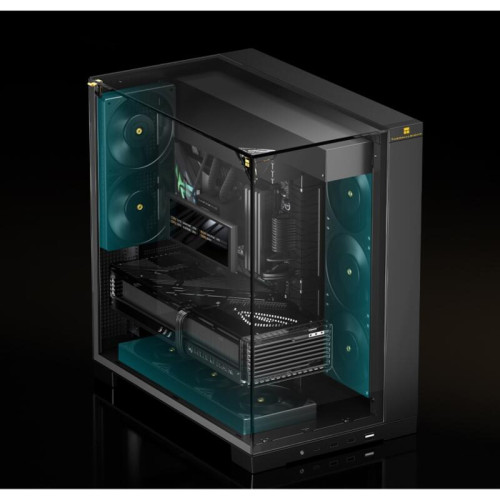 Корпус без блока питания/ Case Thermalright A70, Midi-Tower, TG, no fans, 2xUSB-A 3.0, 1xUSB Type-C, ATX, mATX, mITX Black