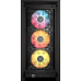 Корпус без блока питания/ Case Corsair Frame 4000D RS ARGB, Midi-Tower, TG, 3x120mm ARGB, 2xUSB-A 3.2, 1xUSB 3.2 Type-C, E-ATX, ATX, mATX, mITX Black