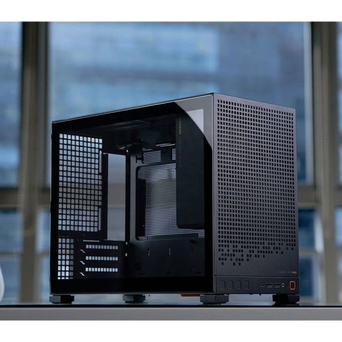 Корпус без блока питания/ Jonsbo D32 PRO BLACK, Mini-Tower , no fans, mATX, mITX,  2xUSB3.2 Gen1 Type-A, 1xUSB3.2 Gen 2 Type-C, 1xAUDIO, 1xMIC