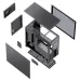 Корпус без блока питания/ Case JONSBO D41 MESH SCREEN, Midi-Tower, TG, no fan, 1xUSB-A 3.2 + 1xUSB-C 3.2, ATX, mATX Black