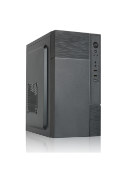 Корпус с блоком питания 450Вт./ Case Forza mATX case, black, w/PSU 450W 12cm, w/2xUSB2.0, w/pwr cord, w/o FAN
