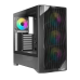 Корпус ПК без блока питания/ Case SAMA V42 Black, Midi-Tower, TG, 4x120mm ARGB, 2xUSB 3.0 + 1xUSB 3.2 Type-C, ATX, mATX, mITX Black