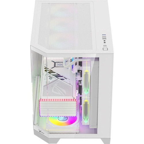 Корпус Formula Crystal Z6M Floe белый без БП mATX 4x120mm 2xUSB3.0 audio bott PSU