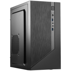 Корпус с блоком питания 450Вт./ Сase Forza mATX, 450W, 2xUSB3.0, Black, w/o FAN, 12 cm fan PSU, power cord
