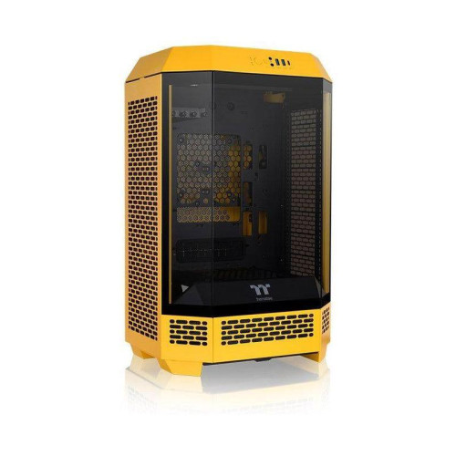 Корпус Thermaltake The Tower 300 Bumblebee желтый mATX 8x120mm 6x140mm 2xUSB3.0 audio bott PSU [CA-1Y4-00S4WN-00]