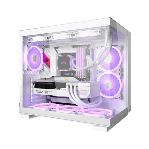 Корпус без блока питания/ Case PCCooler C3T500 ARGB WH, Midi-Tower, TG, 6x120mm ARGB, 1xUSB-C 3.1 + 2xUSB-A 3.0, ATX, mATX, mITX White