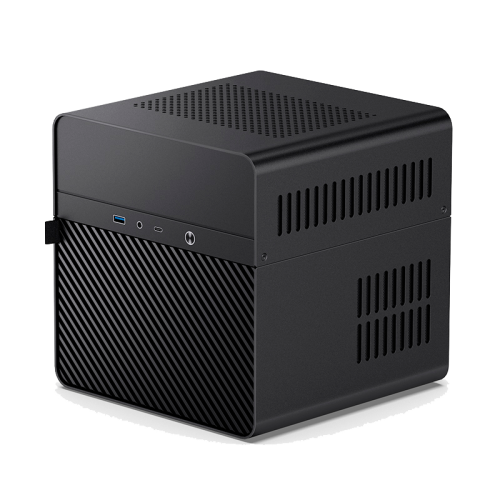 Корпус без блока питания/ Jonsbo N2 black, SFF, 1x120mm, mITX, 1*USB3.0, 1*USB 3.2 Gen2 Type-C, Audio+Mic