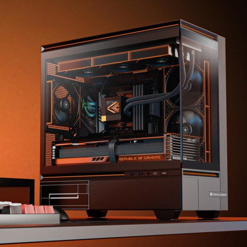 Корпус без блока питания/ Case Thermalright M10, Mini-Tower, TG, ARGB, no fans, 2xUSB-A 3.0, 1xUSB Type-C, mATX, mITX Black Корпус без блока питания/ Case Thermalright M10, Mini-Tower, TG, ARGB, no fans, 2xUSB-A 3.0, 1xUSB Type-C, mATX, mITX Black