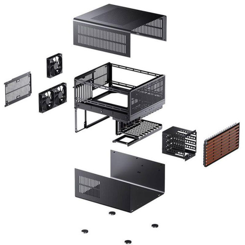 Корпус без блока питания/ Jonsbo N5 black, Mini-Tower, 3x120mm, ATX, E-ATX, mATX, mITX, XL-ATX, 1xUSB3.2 Gen2 Type-C, 1xUSB3.0, 1xAUDIO, Wood panel Корпус без блока питания/ Jonsbo N5 black, Mini-Tower, 3x120mm, ATX, E-ATX, mATX, mITX, XL-ATX, 1xUSB3.2 Gen2 Type-C, 1xUSB3.0, 1xAUDIO, Wood panel