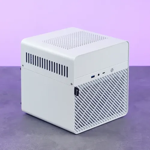 Корпус без блока питания/ Case JONSBO N2, Mini-Tower, 1x120mm, 1xUSB-A 3.0 + 1xUSB-C 3.2, SFX PSU Support, mITX White