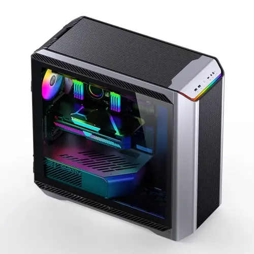 Корпус без блока питания/ Case JONSBO D500, Full-Tower, TG, 3x140mm ARGB, 2xUSB-A 3.2 + 1xUSB-C 3.2, E-ATX, ATX, mATX, mITX Silver