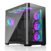 Корпус без блока питания/ Case Raijintek ATREUS BT7, Midi-Tower, TG, 7x120mm ARGB, 2xUSB-A 3.0 + 1xUSB Type-C , E-ATX, ATX, mATX, mITX Black
