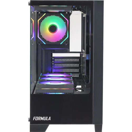 Корпус Formula Crystal Z1M черный mATX 7x120mm 1xUSB2.0 1xUSB3.0 audio bott PSU [CRISTAL Z1M]