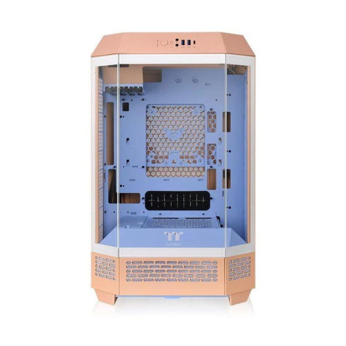 Корпус Thermaltake The Tower 300 Peach Fuzz розовый mATX 8x120mm 6x140mm 2xUSB3.0 audio bott PSU [CA-1Y4-00S]
