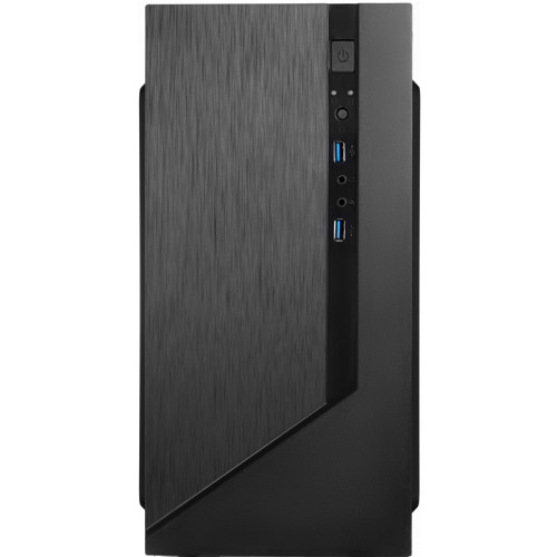 Корпус с блоком питания 450Вт./ Сase Forza mATX, 450W, 2xUSB3.0, Black, w/o FAN, 12 cm fan PSU, power cord