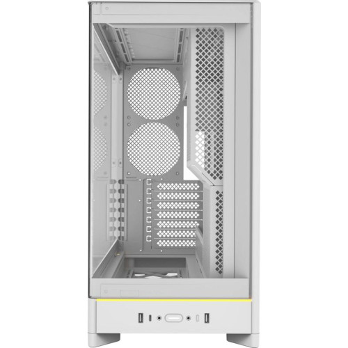 Корпус Montech HS02 белый без БП ATX 4x140mm 2xUSB3.0 audio bott PSU