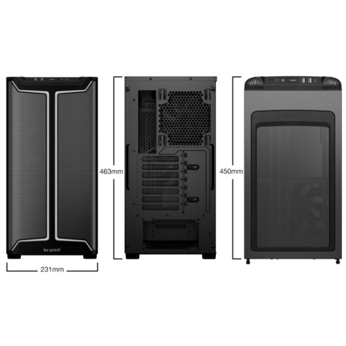 Корпус ПК без блока питания/ Case be quiet! PURE BASE 501 DX, Midi-Tower, TG, 3x140mm, 2xUSB-A 3.2, 1xUSB 3.2 Type-C, ATX, mATX, mITX Black