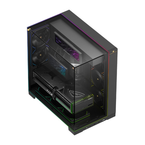 Корпус без блока питания/ Case Thermalright A70 Vision FAN5-C, Midi-Tower, TG, LCD, 5x120mm ARGB, 2xUSB-A 3.0, 1xUSB Type-C, ATX, mATX, mITX Black Корпус без блока питания/ Case Thermalright A70 Vision FAN5-C, Midi-Tower, TG, LCD, 5x120mm ARGB, 2xUSB-A 3.0, 1xUSB Type-C, ATX, mATX, mITX Black
