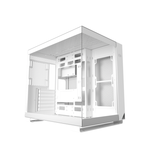 Корпус без блока питания/ PCCOOLER C3 T500 WH, Panoramic Mid Tower, White, TG, 0.7 SPCC, no fans ATX, mATX, mITX 175/400/200mm 1x2.5