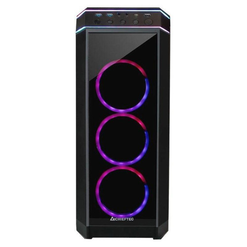 Корпус Chieftec Stallion II черный ATX 2x120mm 2x140mm 1x180mm 1xUSB2.0 audio bott PSU [GP-02B-UC-OP]