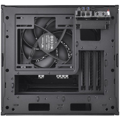 Корпус Thermaltake The Tower 200 черный miniITX 6x120mm 4x140mm 2xUSB3.0 audio bott PSU [CA-1X9-00S1WN-00]