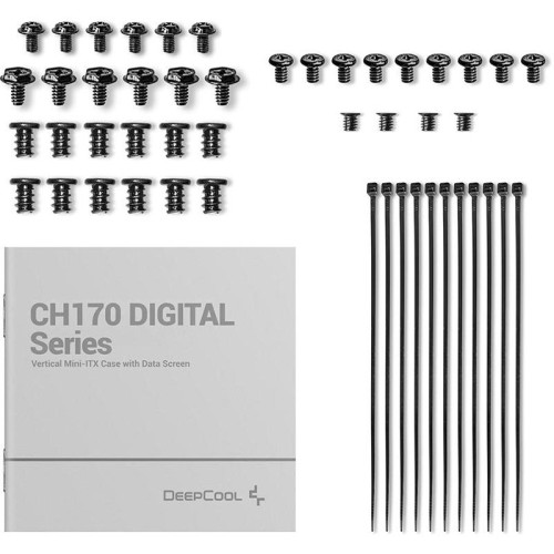 Корпус Deepcool CH170 DIGITAL черный mATX 1x120mm 1xUSB2.0 1xUSB3.0 audio bott PSU [R-CH170-BKNPI0D-G-1]