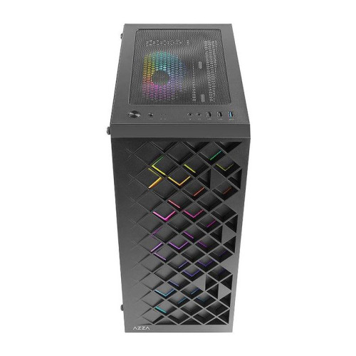 Корпус Azza Spectra черный ATX 7x120mm 2x140mm 2xUSB2.0 1xUSB3.0 audio bott PSU [CSAZ-280B SPECTRA]