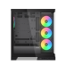 Корпус ПК без блока питания/ Case SAMA V50 Black, Midi-Tower, TG, 4x120mm ARGB, 2xUSB 3.0 + 1xUSB 3.1 Type-C, ATX, mATX, mITX Black