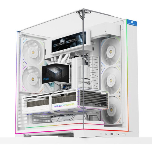 Корпус без блока питания/ Case Thermalright A70, Midi-Tower, TG, no fans, 2xUSB-A 3.0, 1xUSB Type-C, ATX, mATX, mITX White Корпус без блока питания/ Case Thermalright A70, Midi-Tower, TG, no fans, 2xUSB-A 3.0, 1xUSB Type-C, ATX, mATX, mITX White