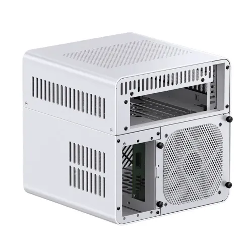 Корпус без блока питания/ Case JONSBO N2, Mini-Tower, 1x120mm, 1xUSB-A 3.0 + 1xUSB-C 3.2, SFX PSU Support, mITX White