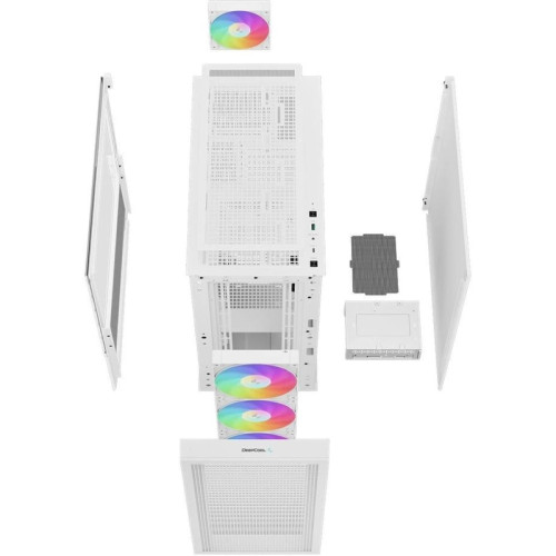 Корпус Deepcool CH560 белый ATX 8x120mm 3x140mm 1xUSB3.0 audio bott PSU [R-CH560-WHAPE4-G-1]