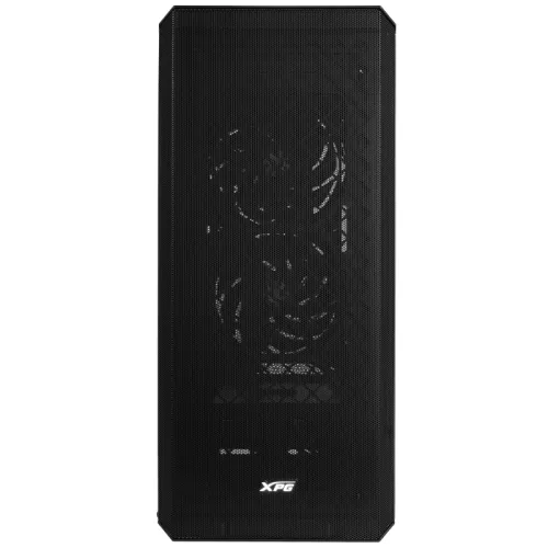 Корпус XPG DEFENDER BLACK [DEFENDER-BKCWW] (Midi-Tower, черный, TG, 120mm fan*3)