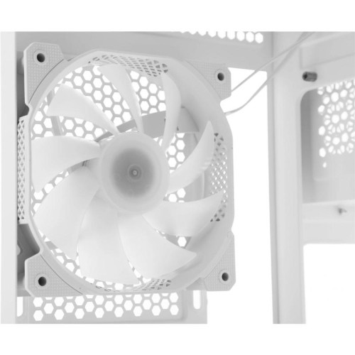 Корпус Formula Crystal Z5 TG белый mATX 11x120mm 2xUSB2.0 1xUSB3.0 audio bott PSU [CRYSTAL Z5]