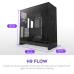 Корпус без блока питания/ Case NZXT H9 Flow (2025), Midi-Tower, TG, 3x140mm + 1x120mm, 2xUSB-A 3.2 + 1xUSB-C 3.2, E-ATX, ATX, mATX, mITX Black