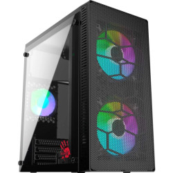 Корпус Bloody BD-CC101 черный mATX 1x80mm 1x92mm 2x120mm 2xUSB2.0 1xUSB3.0 audio [BD-CC101-BK]