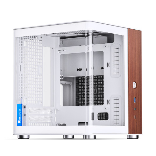 Корпус без блока питания/ Корпус JONSBO TK-0 White ITX без БП, mini-ITX, micro-ATX, ATX, белый