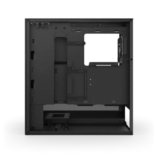 Корпус без блока питания/ Case NZXT H5 Flow RGB, Midi-Tower, TG, 3x120mm RGB + 1x120mm, 1xUSB-A 3.2 + 1xUSB-C 3.2, E-ATX, ATX, mATX, mITX Black
