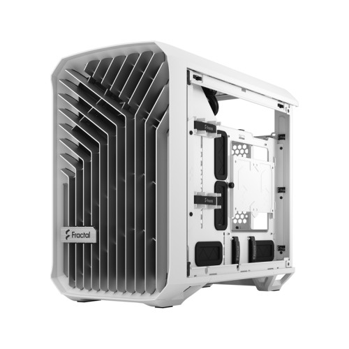 Корпус ПК без блока питания/ Case Fractal Design Torrent Nano TG Clear Tint, Mini-Tower, 1x180mm, 2xUSB-A 3.0 + 1xUSB 3.2 Type-C, mDTX, mITX White