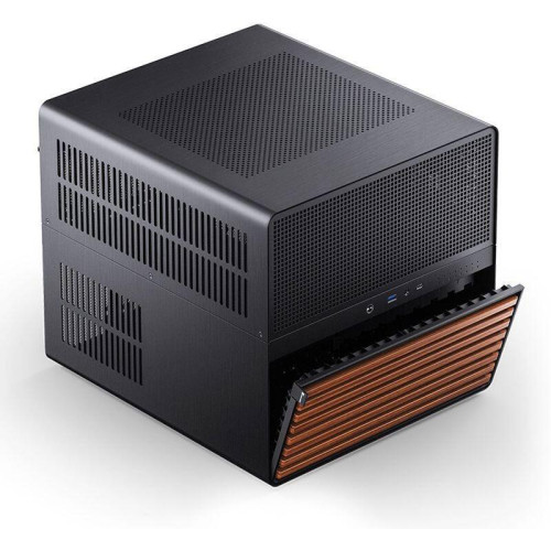 Корпус без блока питания/ Jonsbo N5 black, Mini-Tower, 3x120mm, ATX, E-ATX, mATX, mITX, XL-ATX, 1xUSB3.2 Gen2 Type-C, 1xUSB3.0, 1xAUDIO, Wood panel Корпус без блока питания/ Jonsbo N5 black, Mini-Tower, 3x120mm, ATX, E-ATX, mATX, mITX, XL-ATX, 1xUSB3.2 Gen2 Type-C, 1xUSB3.0, 1xAUDIO, Wood panel