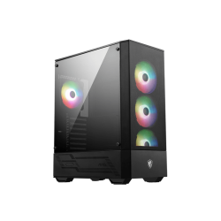 Корпус ПК без блока питания/ Case MSI MAG FORGE 112R, Midi-Tower, TG, 4x120mm ARGB, 2xUSB 3.2, ATX, mATX, mITX Black