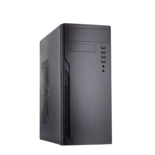 Корпус без блока питания/ Case Foxline FL-301, ATX, 4xUSB2.0, HDA, w/o FAN, w/o PSU, no PowerCord , w/DVD-RW installed