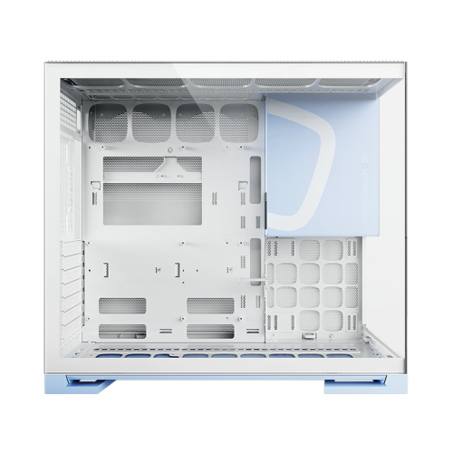 Корпус ПК без блока питания/ Case Geometric Future Model 5, Midi-Tower, TG, no fans, 2xUSB-A 3.0, 1xUSB 3.2 Type-C, E-ATX, ATX, mATX, mITX Light blue