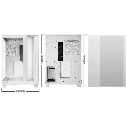 Корпус ПК без блока питания/ Case be quiet! LIGHT BASE 500 LX, Midi-Tower, TG, 4x120mm ARGB, 2xUSB-A 3.2, 1xUSB 3.2 Type-C, ATX, mATX, mITX White Корпус ПК без блока питания/ Case be quiet! LIGHT BASE 500 LX, Midi-Tower, TG, 4x120mm ARGB, 2xUSB-A 3.2, 1xUSB 3.2 Type-C, ATX, mATX, mITX White