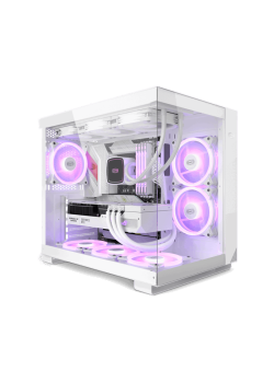 Корпус без блока питания/ Case PCCooler C3T500 ARGB WH, Midi-Tower, TG, 6x120mm ARGB, 1xUSB-C 3.1 + 2xUSB-A 3.0, ATX, mATX, mITX White