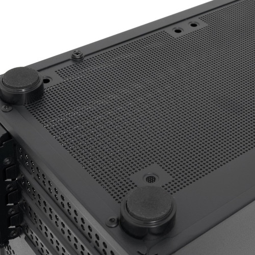 Корпус без блока питания/ Case HSPD M210, Mesh Mid Tower, Black, 0.7 SPCC, 1x90mm mATX, mITX 140/280/150mm 1x2.5
