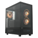Корпус без блока питания/ HSPD F710, Panoramic Mid Tower, Black, TG, 0.5 SPCC, 3x120mm ARGB E-ATX, ATX, mATX, mITX 185/395/270mm 2x2.5