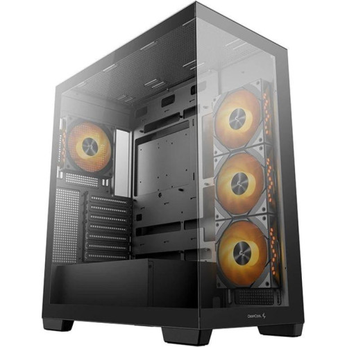 Корпус Deepcool CG580 4F черный без БП ATX 6x120mm 3x140mm 2xUSB3.0 audio bott PSU