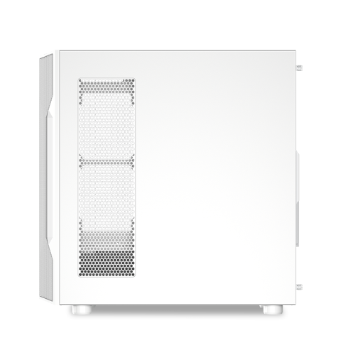 Корпус ПК без блока питания/ Case SAMA S40 White, Midi-Tower, TG, 4x120mm ARGB, 2xUSB 3.0 + 1xUSB 3.1 Type-C, ATX, mATX, mITX White